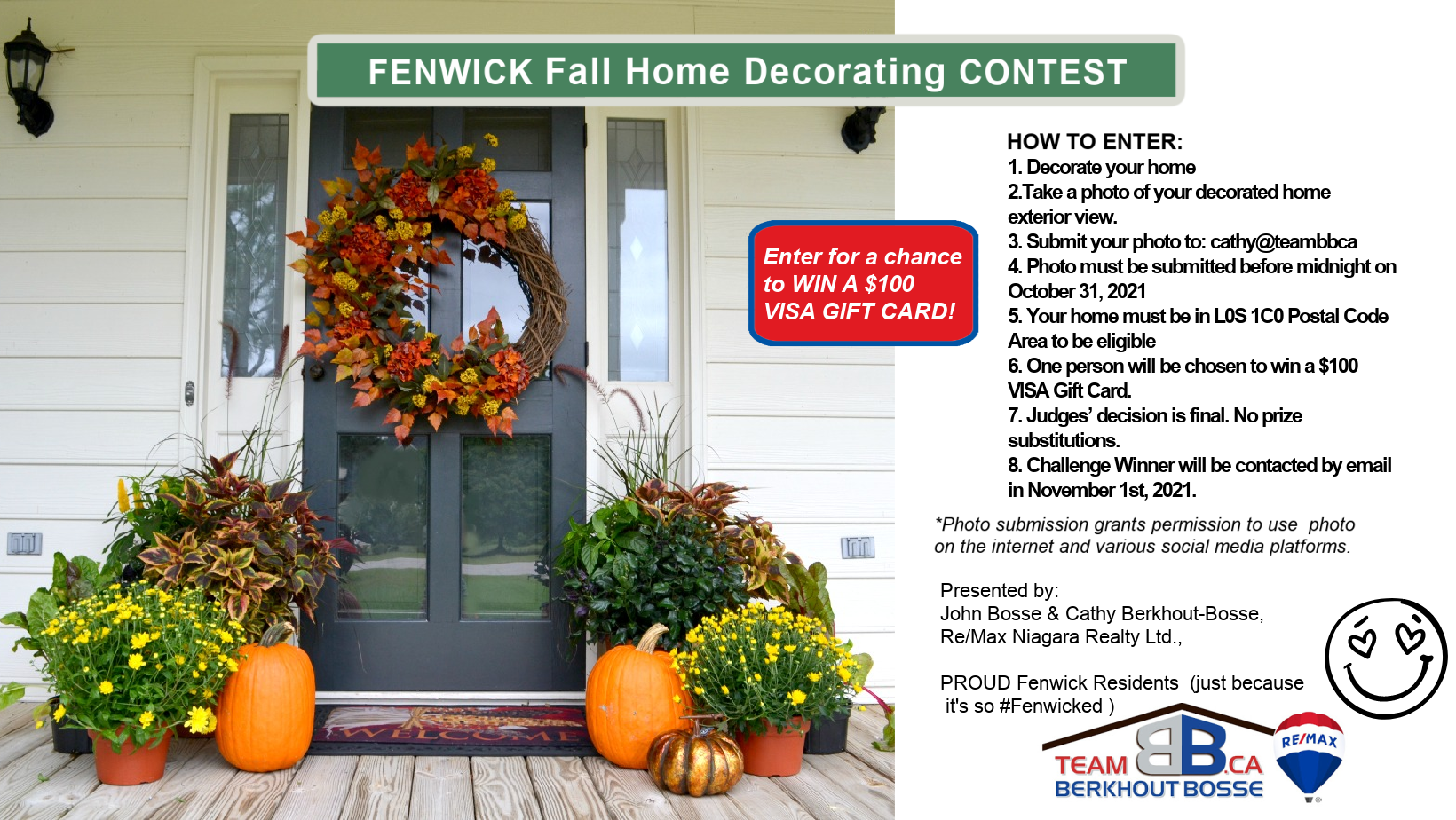 1st Annual FENWICK Fall Home Decorating CONTEST
